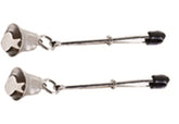 Spartacus Adjustable Tweezer Clamps with Hanging Bell